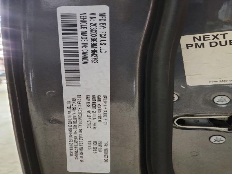 2021 Dodge Charger მანქანა იყიდება აუქციონზე, vin: 2C3CDXBG9MH642792, აუქციონის ნომერი: 53125766