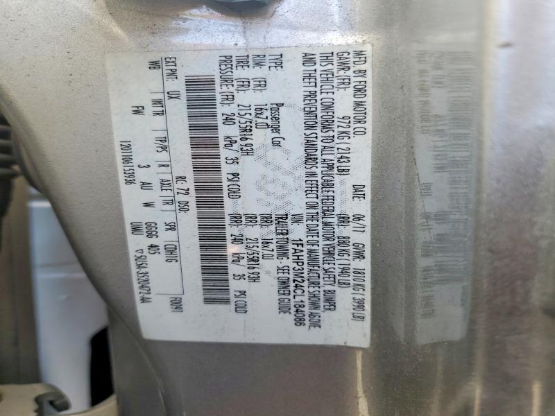 Aukcja sprzedaży 2012 Ford Focus, vin: 1FAHP3M24CL184086, numer aukcji: 53838366