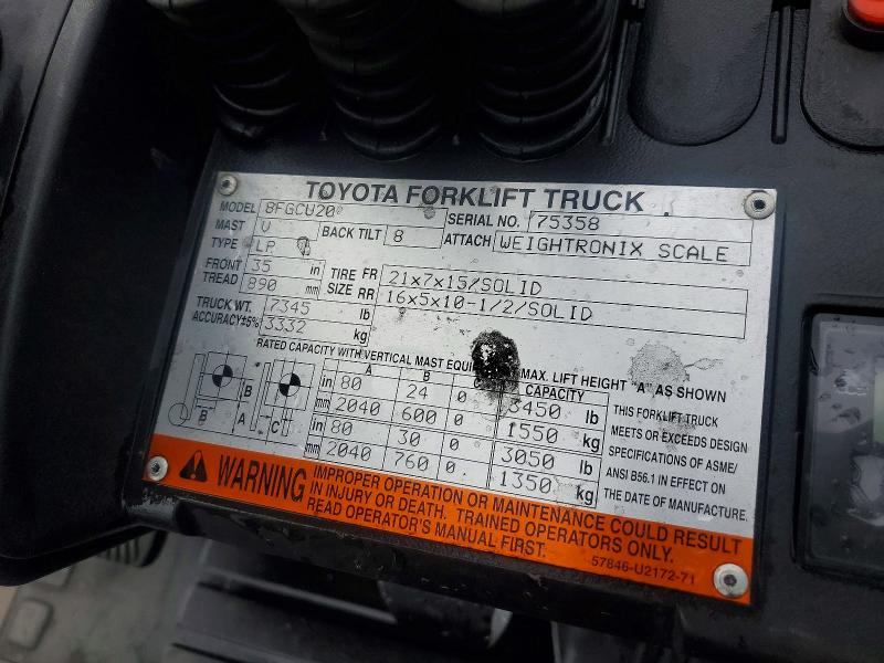54766496 :رقم المزاد ، 75358 vin ، 2016 Toyota Unknown مزاد بيع