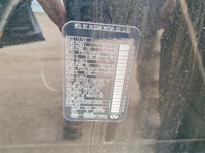 Продаж на аукціоні авто 2024 Infiniti Qx55, vin: 3PCAJ5JR9RF108885, номер лоту: 52411866