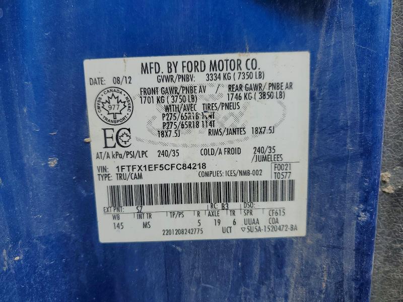 Aukcja sprzedaży 2012 Ford F150, vin: 1FTFX1EF5CFC84218, numer aukcji: 53822396