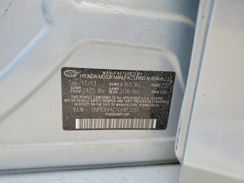 Продаж на аукціоні авто 2014 Hyundai Sonata, vin: 5NPEB4AC1EH813261, номер лоту: 52590366