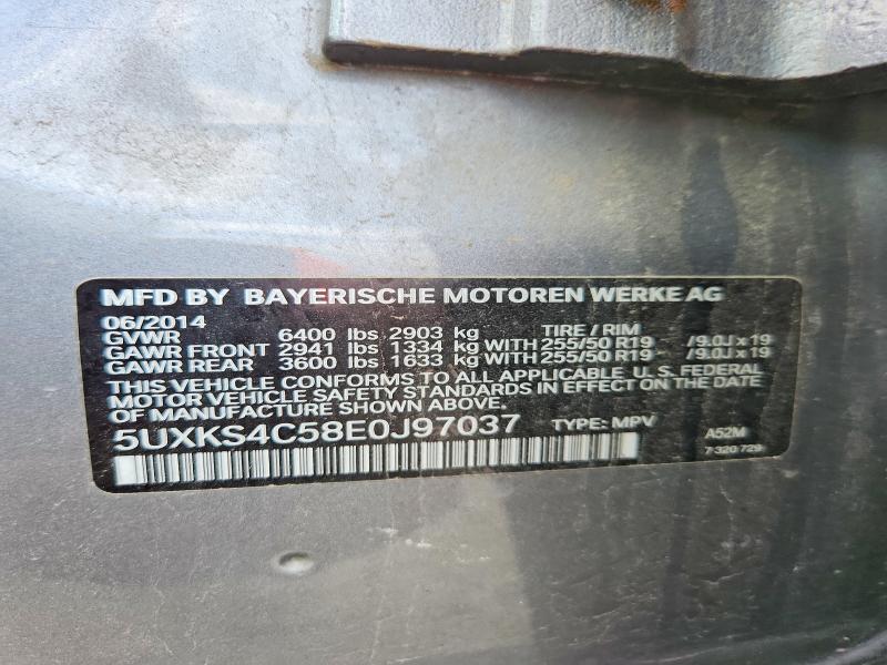 Aukcja sprzedaży 2014 Bmw X5, vin: 5UXKS4C58E0J97037, numer aukcji: 53797146