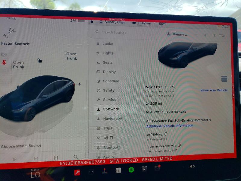 Aukcja sprzedaży 2025 Tesla Model 3, vin: 5YJ3E1EB5SF907393, numer aukcji: 51888596