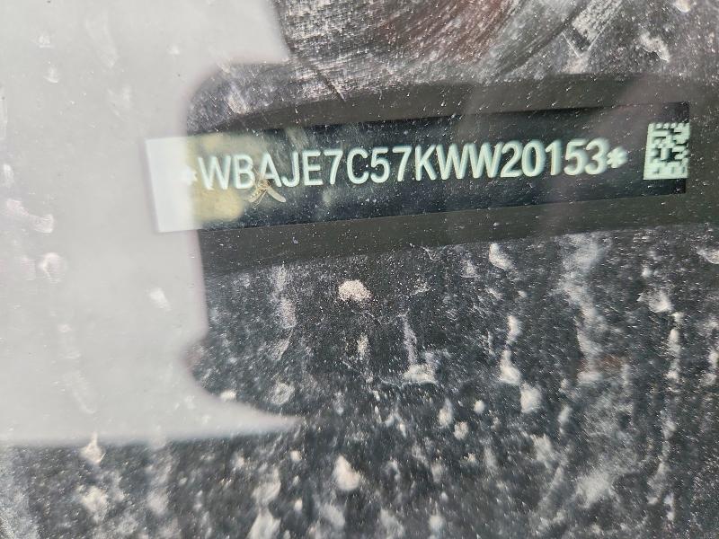 Aukcja sprzedaży 2019 Bmw 540, vin: WBAJE7C57KWW20153, numer aukcji: 52394586