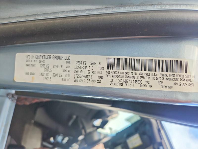 Продаж на аукціоні авто 2012 Jeep Wrangler, vin: 1C4AJWBG7CL148633, номер лоту: 53325886