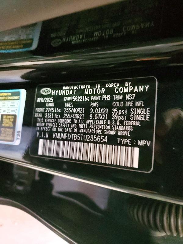 55388976 :رقم المزاد ، KMUMFDTB5TU235654 vin ، 2026 Genesis Gv70 مزاد بيع