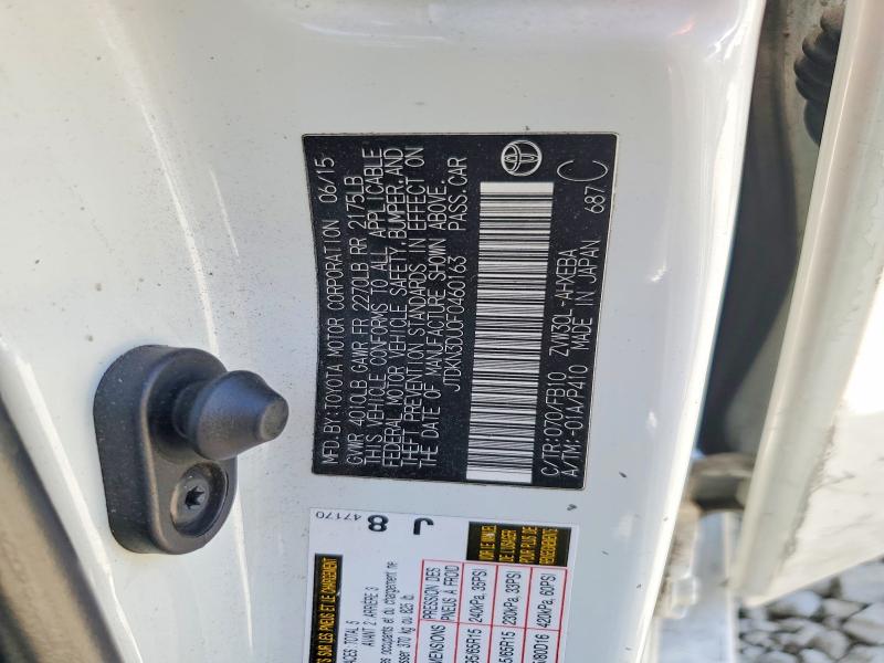 Продажа на аукционе авто 2015 Toyota Prius, vin: JTDKN3DU0F0460163, номер лота: 54524236