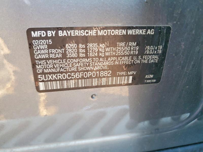 Продаж на аукціоні авто 2015 Bmw X5, vin: 5UXKR0C56F0P01882, номер лоту: 53728506