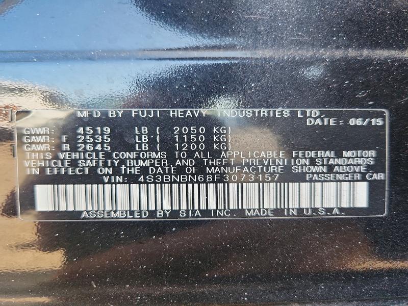 52529866 :رقم المزاد ، 4S3BNBN68F3073157 vin ، 2015 Subaru Legacy مزاد بيع