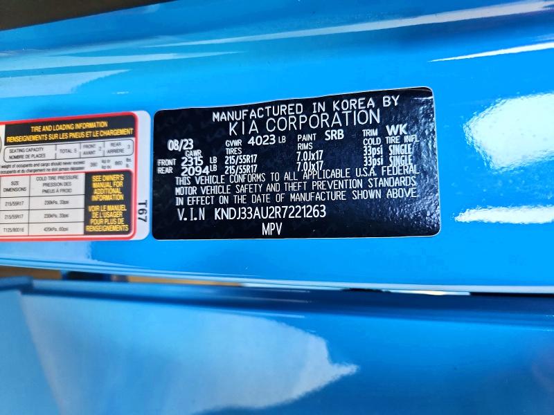 55306216 :رقم المزاد ، KNDJ33AU2R7221263 vin ، 2024 Kia Soul مزاد بيع
