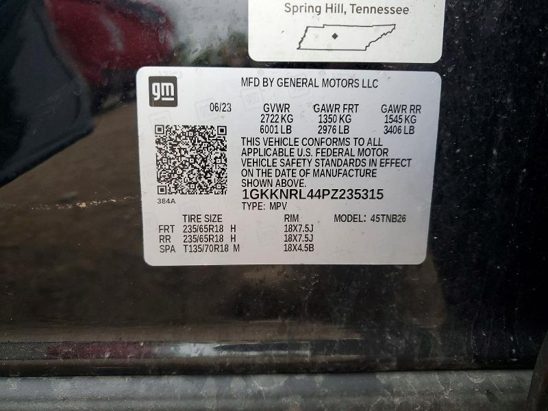 Продаж на аукціоні авто 2023 Gmc Acadia, vin: 1GKKNRL44PZ235315, номер лоту: 53092436