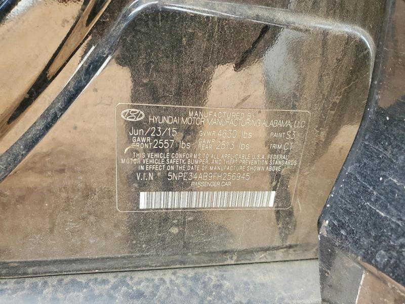 52950166 :رقم المزاد ، 5NPE34AB9FH256945 vin ، 2015 Hyundai Sonata مزاد بيع
