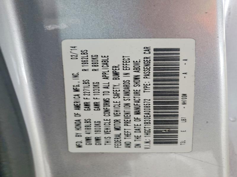 Продаж на аукціоні авто 2014 Honda Accord, vin: 1HGCT1B30EA008572, номер лоту: 54733906