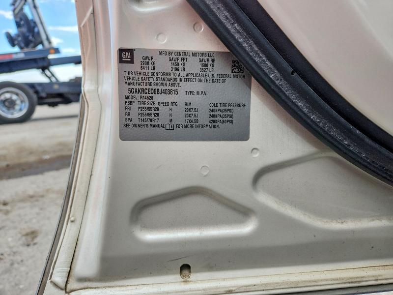 2011 Buick Enclave მანქანა იყიდება აუქციონზე, vin: 5GAKRCED6BJ403815, აუქციონის ნომერი: 54020716