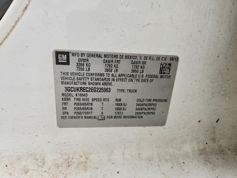 Продаж на аукціоні авто 2014 Chevrolet Silverado, vin: 3GCUKREC2EG225963, номер лоту: 55005766