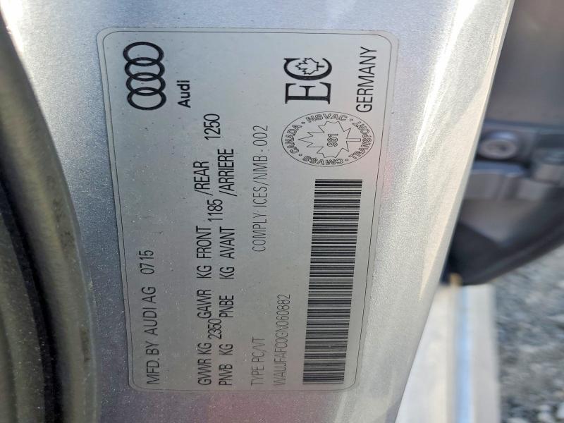 54714386 :رقم المزاد ، WAUJFAFC0GN060882 vin ، 2016 Audi A6 مزاد بيع