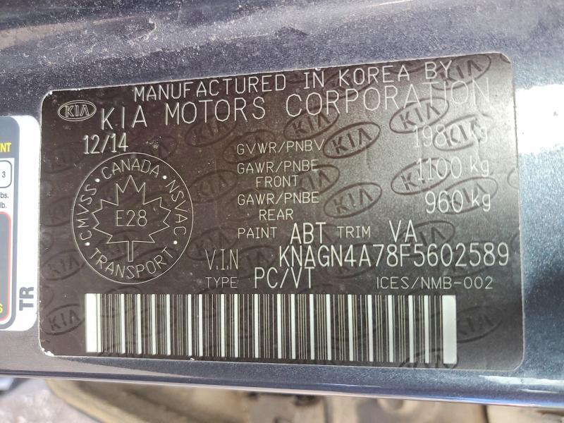 Продаж на аукціоні авто 2015 Kia Optima, vin: KNAGN4A78F5602589, номер лоту: 51961746