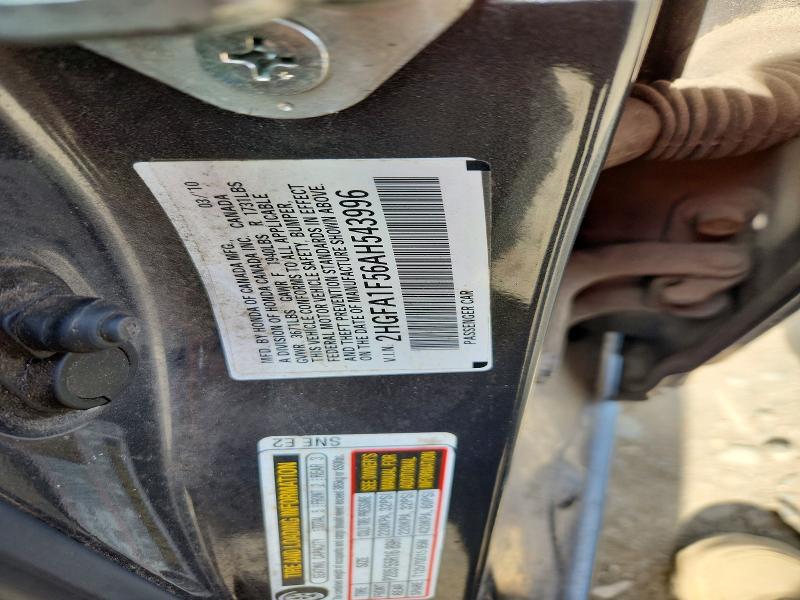 Aukcja sprzedaży 2010 Honda Civic, vin: 2HGFA1F56AH543996, numer aukcji: 55090816