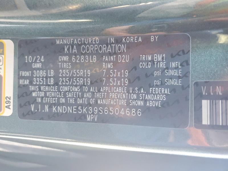 Aukcja sprzedaży 2025 Kia Carnival, vin: KNDNE5K39S6504686, numer aukcji: 54841706