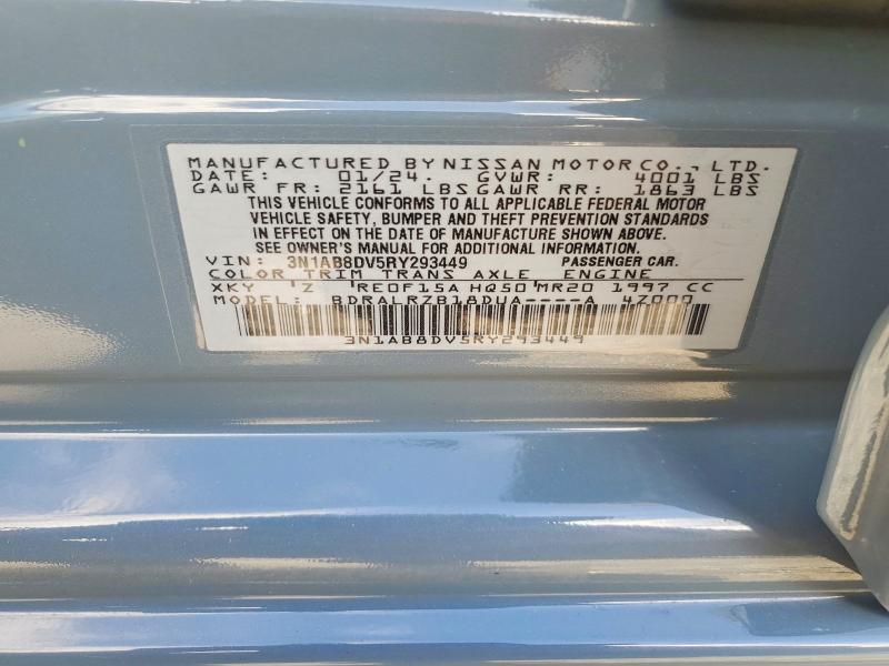 Продажа на аукционе авто 2024 Nissan Sentra, vin: 3N1AB8DV5RY293449, номер лота: 53596226