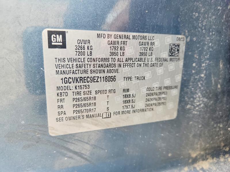 Aukcja sprzedaży 2014 Chevrolet Silverado, vin: 1GCVKREC9EZ118056, numer aukcji: 54834096