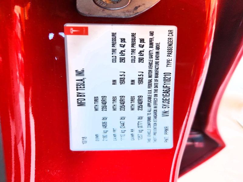 Продажа на аукционе авто 2018 Tesla Model 3, vin: 5YJ3E1EA6JF118210, номер лота: 54142636