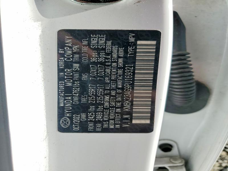 54120496 :رقم المزاد ، KM8K23AG9PU169321 vin ، 2023 Hyundai Kona مزاد بيع