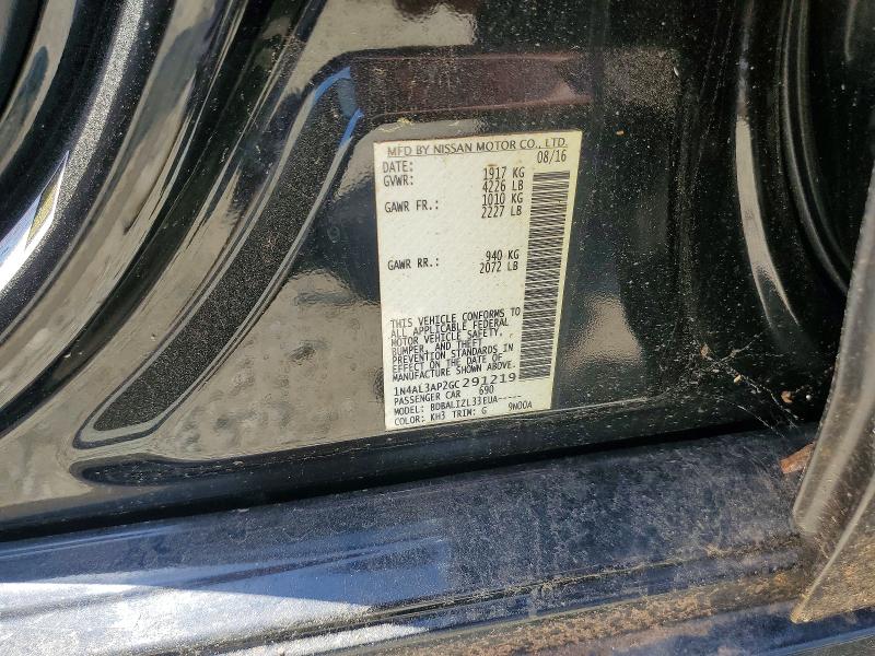 79275535 :رقم المزاد ، 1N4AL3AP2GC291219 vin ، 2016 Nissan Altima مزاد بيع
