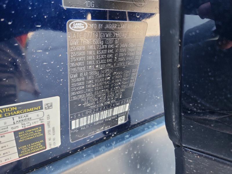 Продажа на аукционе авто 2020 Land Rover Discovery, vin: SALRR2RVXL2416808, номер лота: 53418976