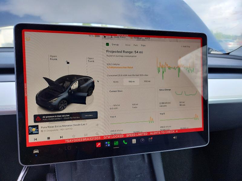 Aukcja sprzedaży 2024 Tesla Model Y, vin: 7SAYGDEE9RA321303, numer aukcji: 54813406