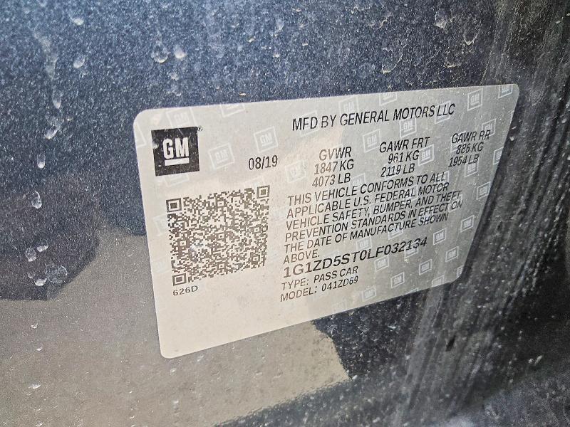 Продаж на аукціоні авто 2020 Chevrolet Malibu, vin: 1G1ZD5ST0LF032134, номер лоту: 52235696