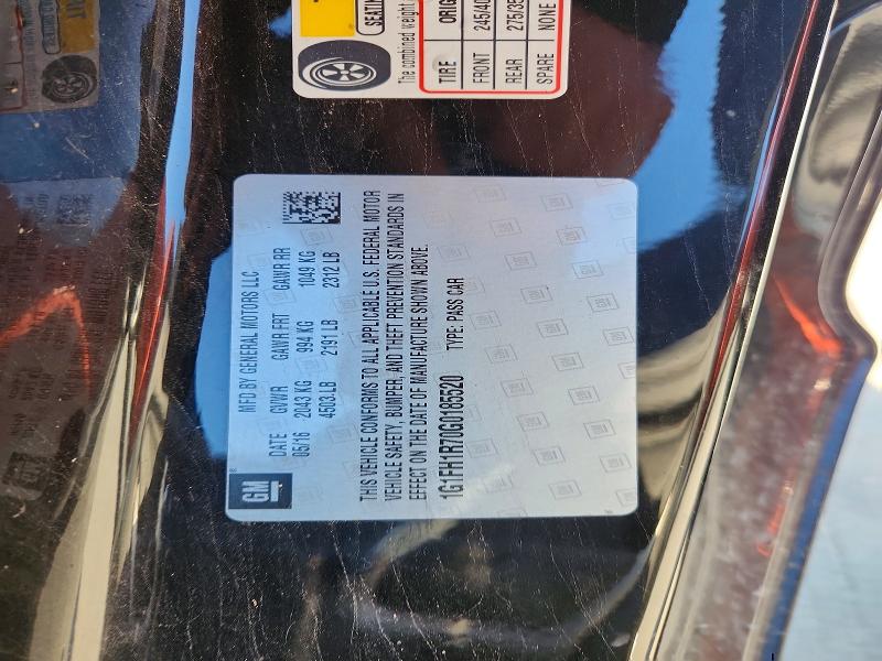 Продаж на аукціоні авто 2016 Chevrolet Camaro, vin: 1G1FH1R70G0185520, номер лоту: 53116566