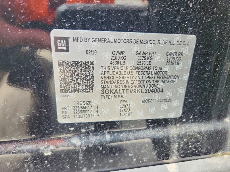 Aukcja sprzedaży 2019 Gmc Terrain, vin: 3GKALTEV9KL304004, numer aukcji: 53661836