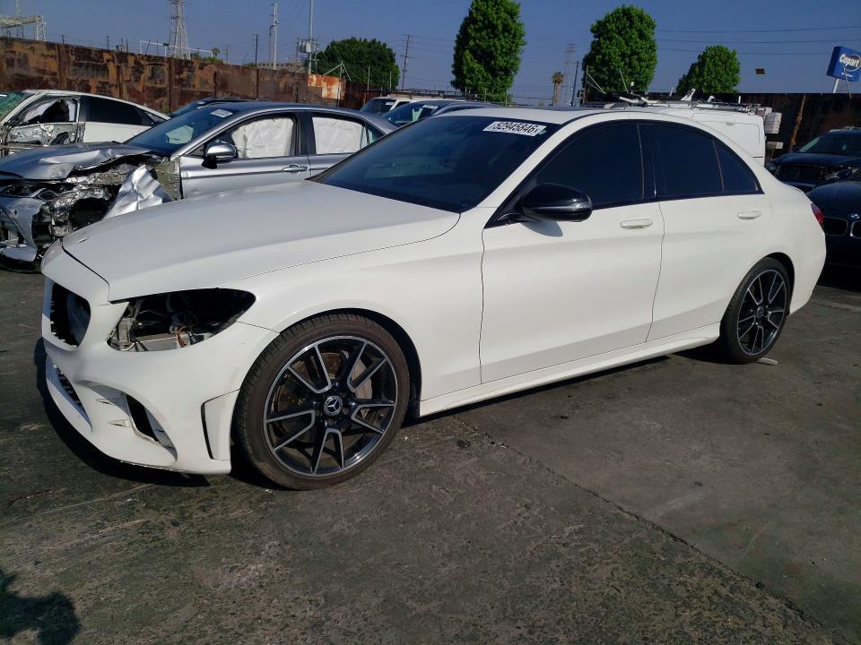 52945846 :رقم المزاد ، 55SWF8DB9KU300707 vin ، 2019 Mercedes-benz C مزاد بيع