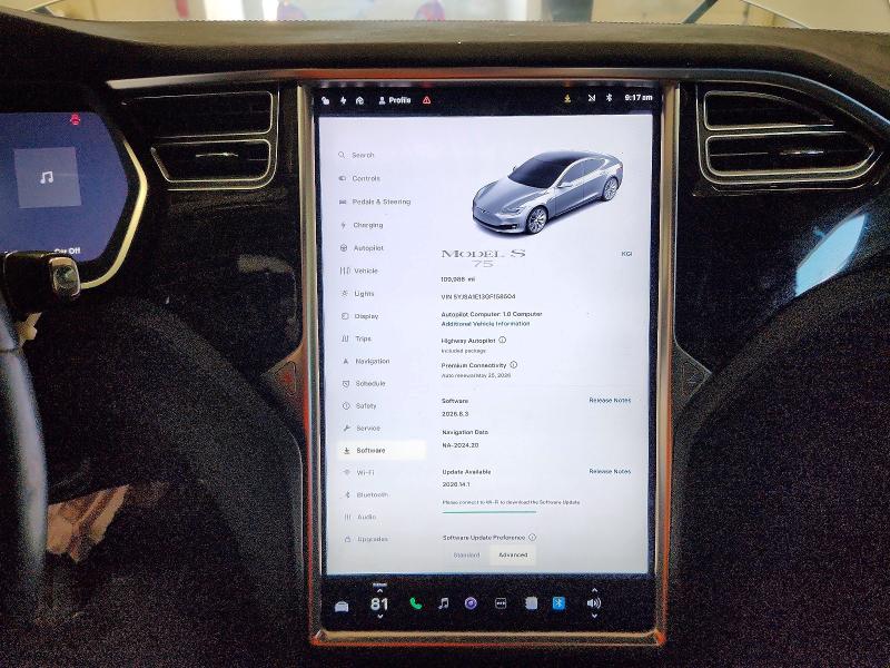 51823856 :رقم المزاد ، 5YJSA1E13GF158504 vin ، 2016 Tesla Model S مزاد بيع