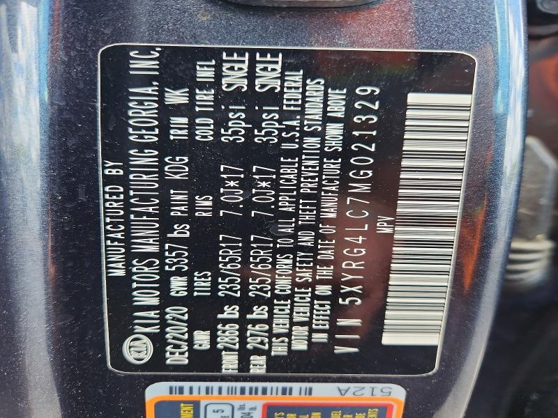 Продажа на аукционе авто 2021 Kia Sorento, vin: 5XYRG4LC7MG021329, номер лота: 52247356