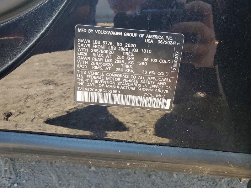 Продаж на аукціоні авто 2024 Volkswagen Atlas Cross Sport, vin: 1V2AE2CA0RC252959, номер лоту: 54232906