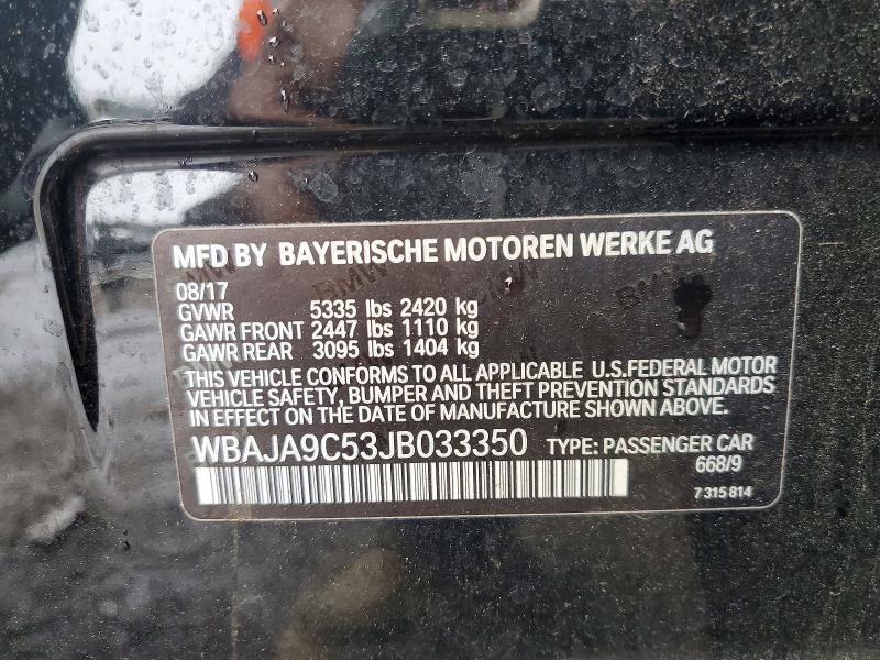 Продажа на аукционе авто 2018 Bmw 530e, vin: WBAJA9C53JB033350, номер лота: 55214536