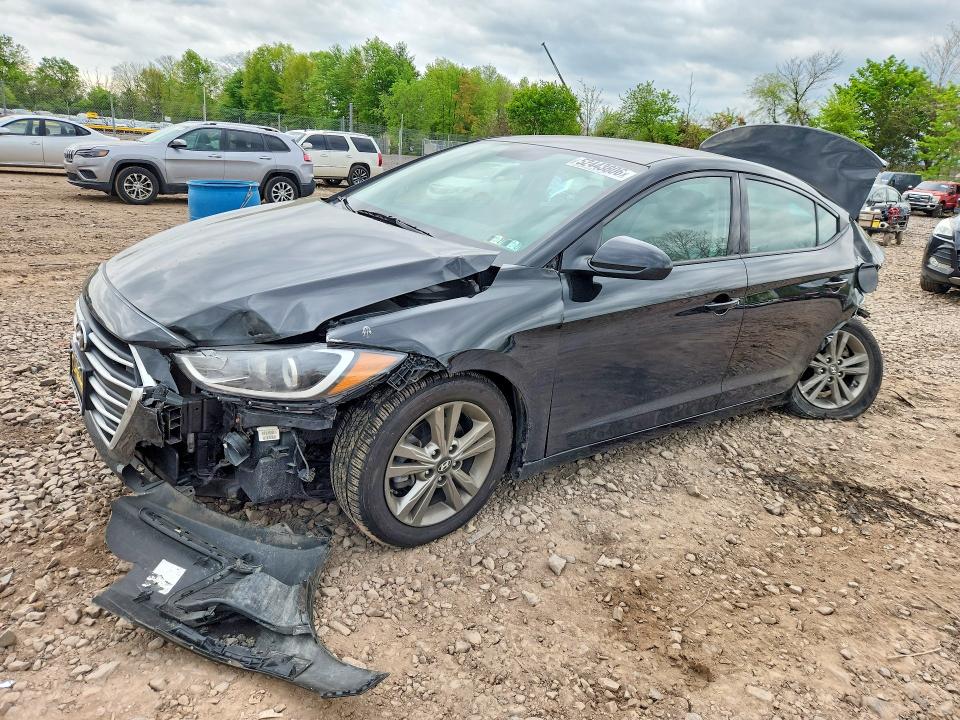Продаж на аукціоні авто 2018 Hyundai Elantra, vin: 5NPD84LF1JH395229, номер лоту: 52443806