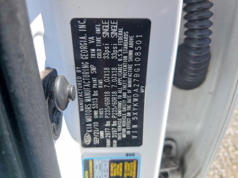 Продаж на аукціоні авто 2011 Kia Sorento, vin: 5XYKWDA27BG108501, номер лоту: 53025376