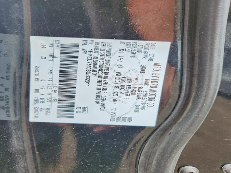 Aukcja sprzedaży 2008 Ford Explorer, vin: 1FMEU75838UB32011, numer aukcji: 52162456