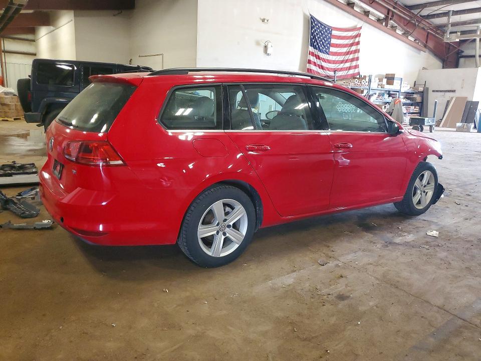 2015 Volkswagen Golf Sportwagen მანქანა იყიდება აუქციონზე, vin: 3VWCA7AU7FM511325, აუქციონის ნომერი: 53918416