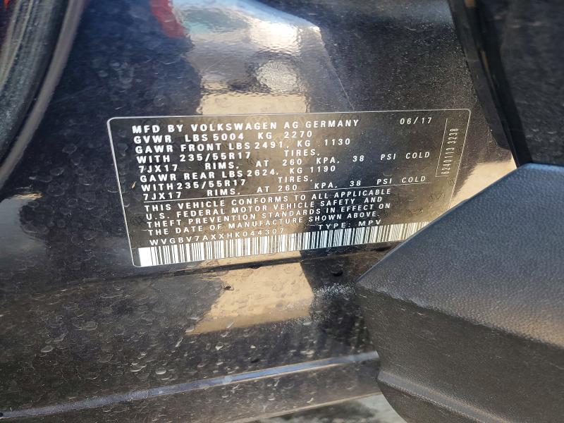 Продаж на аукціоні авто 2017 Volkswagen Tiguan, vin: WVGBV7AXXHK044307, номер лоту: 53332036