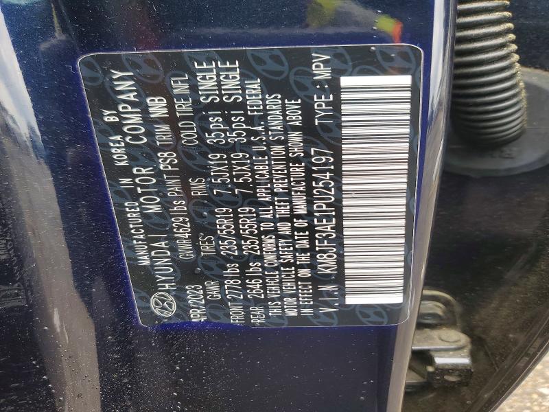 Продажа на аукционе авто 2023 Hyundai Tucson, vin: KM8JF3AE1PU254197, номер лота: 54441586