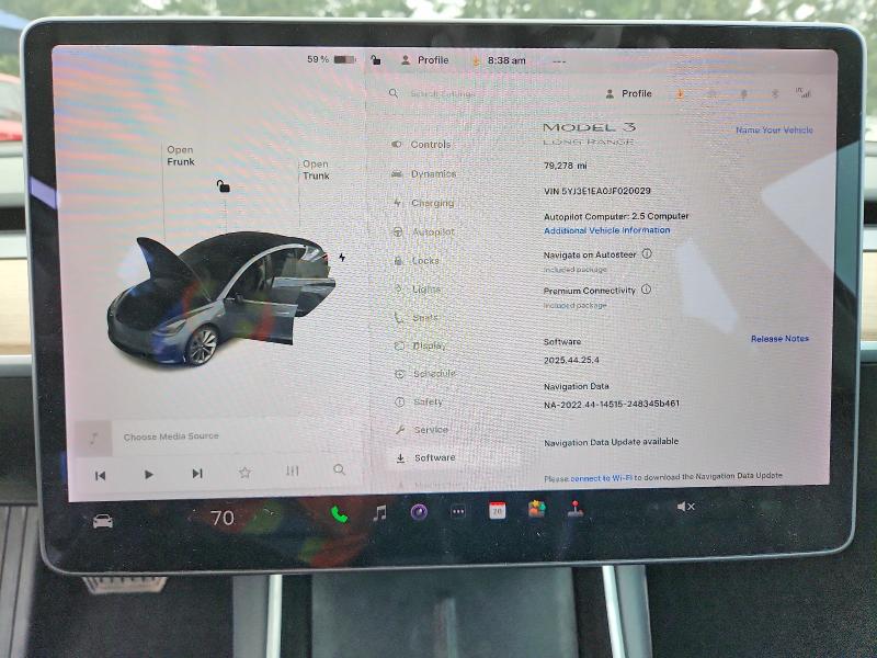 53125846 :رقم المزاد ، 5YJ3E1EA0JF020029 vin ، 2018 Tesla Model 3 مزاد بيع