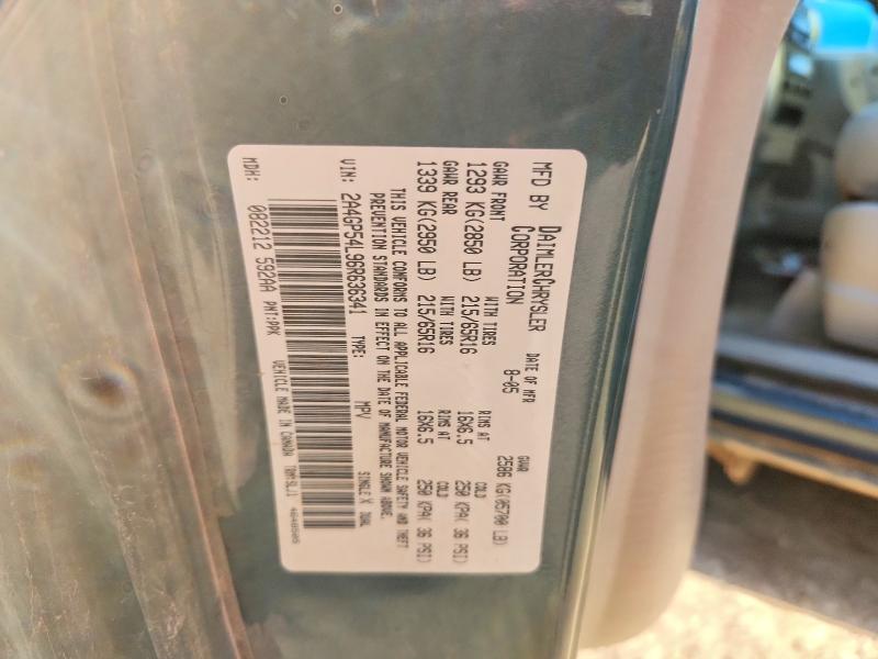 52438166 :رقم المزاد ، 2A4GP54L96R636341 vin ، 2006 Chrysler Town & Country مزاد بيع