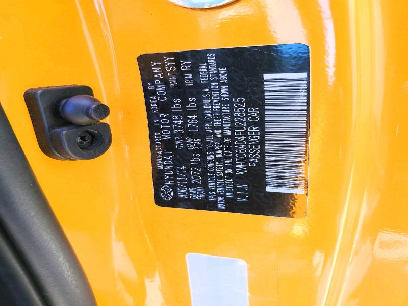Aukcja sprzedaży 2015 Hyundai Veloster, vin: KMHTC6AD4FU228525, numer aukcji: 54694016