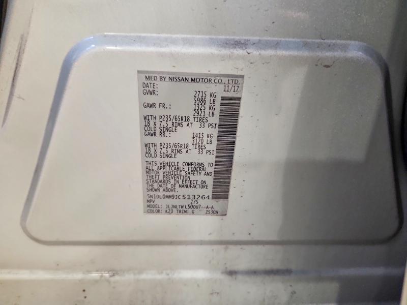 Aukcja sprzedaży 2018 Infiniti Qx60, vin: 5N1DL0MM9JC513264, numer aukcji: 54328896