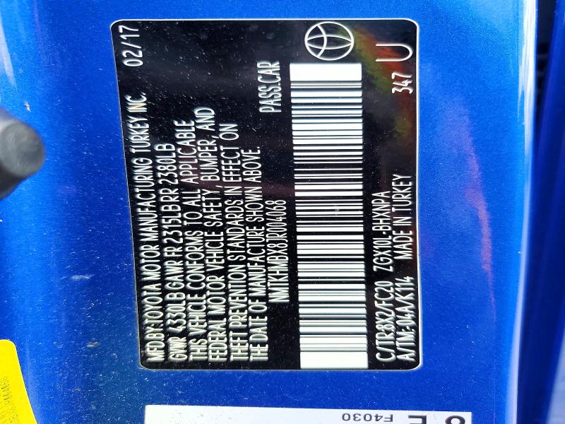 54271116 :رقم المزاد ، NMTKHMBX8JR004068 vin ، 2018 Toyota C-hr مزاد بيع